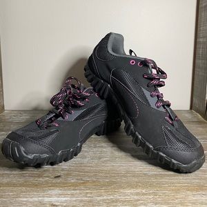 Women's Giro Petra MTB Cycling Shoes in Black and Pink, Size US 5